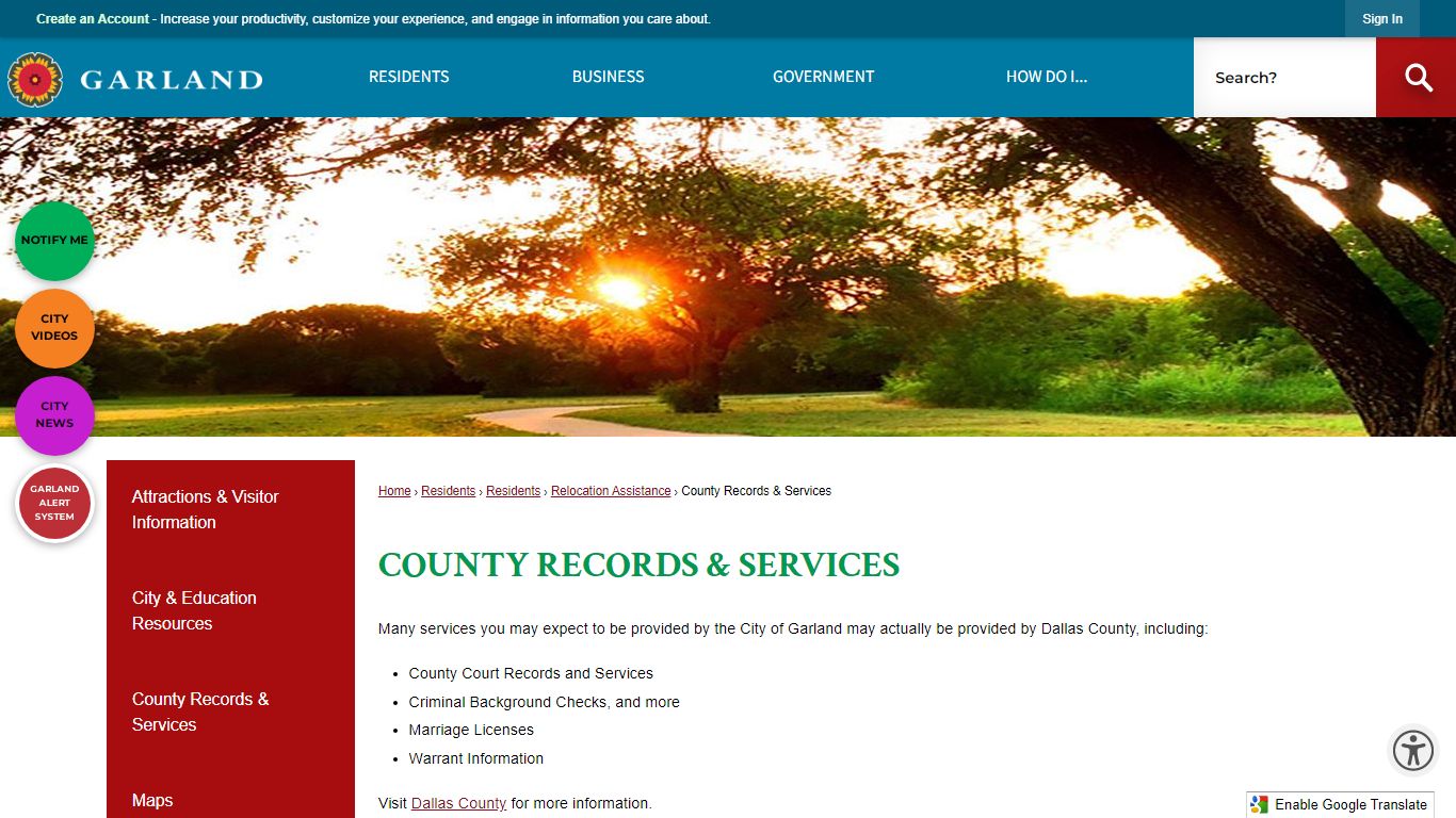 County Records & Services | Garland, TX